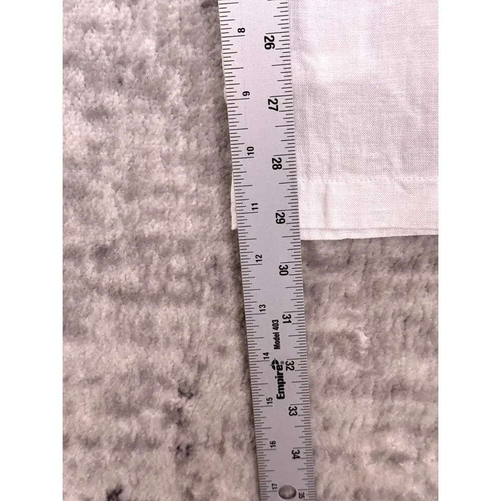 Quince 100% European Linen Pleated Trouser Pants 6 Womens White